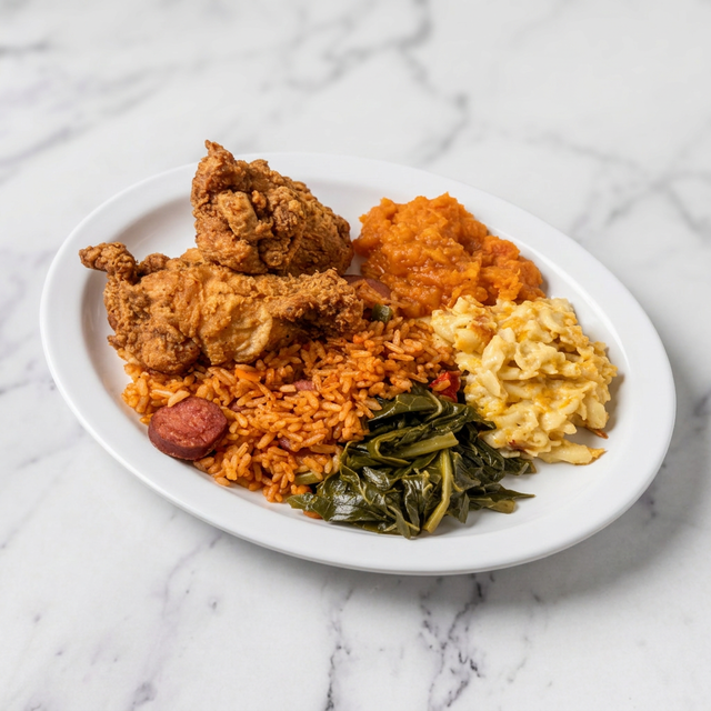 Friday Red Rice Meal.